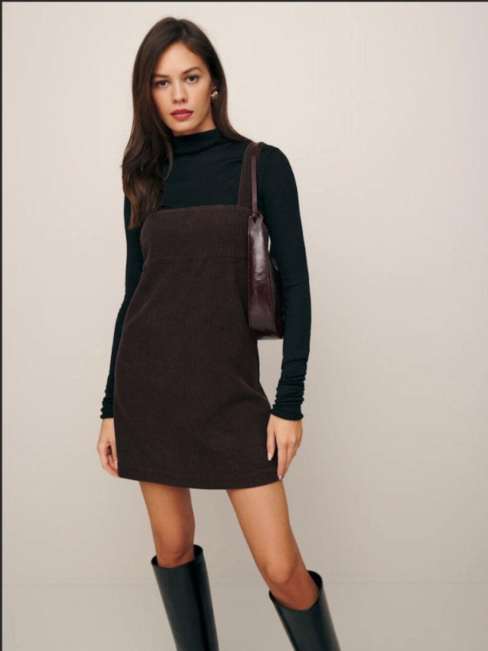 Reformation Corduroy Dress Brown Size 4